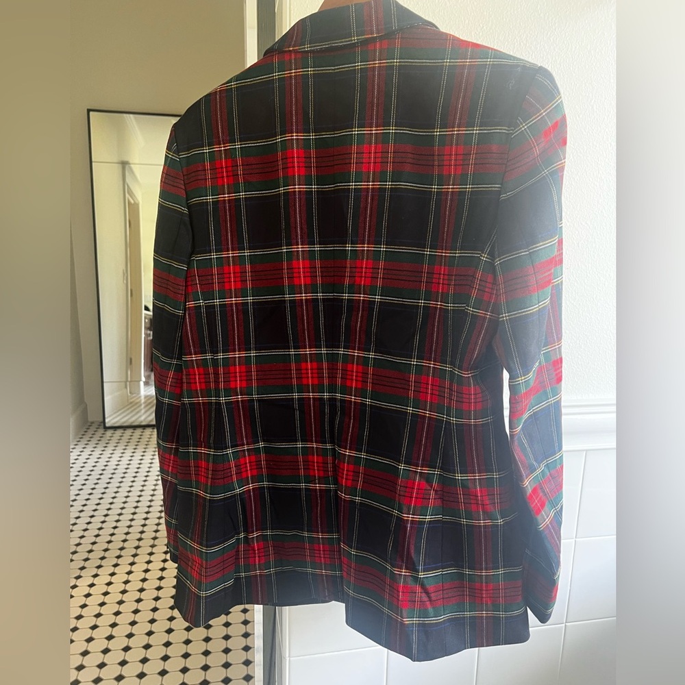 ** RALPH LAUREN TARTAN PLAID
PINTEREST RUNWAY CLASSIC CLUB
BLAZER JACKET 8 - Picture 7 of 9
